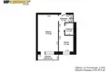 1 room apartment 30 m² Minsk, Belarus