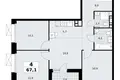 4 room apartment 67 m² Kommunarka, Russia