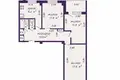 Квартира 3 комнаты 64 м² Минск, Беларусь