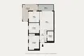 2 bedroom apartment 47 m² Warsaw, Poland