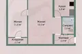 Wohnung 2 zimmer 44 m² Minsk, Belarus