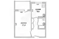 Квартира 1 комната 38 м² Мухавецкий сельский Совет, Беларусь