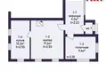Квартира 2 комнаты 46 м² Боровской сельский Совет, Беларусь