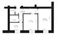 2 room apartment 46 m² Brest, Belarus