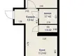 Apartamento 1 habitación 41 m² Kopishche, Belarús