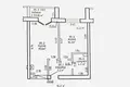 2 room apartment 45 m² Kalodziscanski sielski Saviet, Belarus