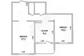 Apartamento 2 habitaciones 54 m² Muchaviecki sielski Saviet, Belarús