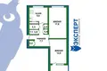 2 room apartment 49 m² Minsk, Belarus