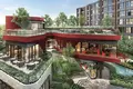 Complexe résidentiel Residential complex with a large swimming pool, a spa and a co-working area, Bangkok, Thailand