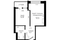 Квартира 2 комнаты 39 м² Минск, Беларусь