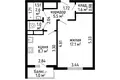 1 bedroom apartment 37 m² Minsk, Belarus