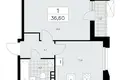 Apartamento 1 habitación 37 m² Kommunarka, Rusia