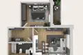 1 bedroom apartment 51 m² Riga, Latvia