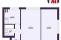 Mieszkanie 2 pokoi 42 m² Słuck, Białoruś