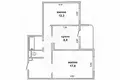 Квартира 2 комнаты 53 м² Мухавецкий сельский Совет, Беларусь