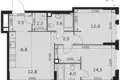Wohnung 3 zimmer 61 m² Moskau, Russland