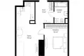 Квартира 1 комната 52 м² Москва, Россия