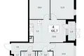 4 room apartment 67 m² Kommunarka, Russia