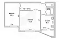 2 room apartment 47 m² Brest, Belarus