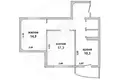 2 room apartment 62 m² Muchaviecki sielski Saviet, Belarus