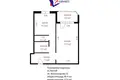 1 room apartment 40 m² Lyasny, Belarus