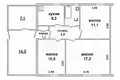 Mieszkanie 56 m² Chodosy, Białoruś
