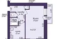 Квартира 1 комната 31 м² Молодечно, Беларусь