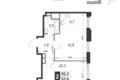 Apartamento 2 habitaciones 54 m² Moscú, Rusia