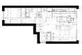2 room apartment 58 m² in Warsaw, Poland