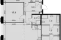 Mieszkanie 4 pokoi 136 m² Moskwa, Rosja