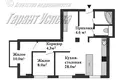 2 room apartment 66 m² Muchaviecki sielski Saviet, Belarus