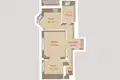 Mieszkanie 2 pokoi 76 m² Mińsk, Białoruś