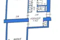 2 room apartment 53 m² Minsk, Belarus