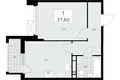 Appartement 1 chambre 38 m² Kommunarka, Russie