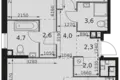 Appartement 3 chambres 65 m² Moscou, Russie
