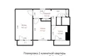 Wohnung 2 zimmer 48 m² Navakolasava, Belarus