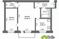 Квартира 2 комнаты 45 м² Минск, Беларусь