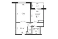 Квартира 1 комната 41 м² Боровляны, Беларусь