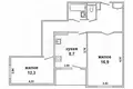 Apartamento 2 habitaciones 56 m² Muchaviecki sielski Saviet, Belarús
