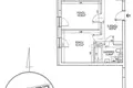 Appartement 3 chambres 55 m² Varsovie, Pologne