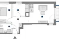 3 room apartment 48 m² in Warsaw, Poland