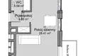 Mieszkanie 1 pokój 34 m² Warszawa, Polska