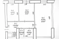 2 room apartment 56 m² Minsk, Belarus