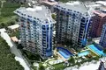 Жилой комплекс Меблированная квартира 1+1 в 400 метрах от моря в комплексе Tekinoğlu.