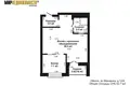 Wohnung 2 zimmer 43 m² Minsk, Belarus