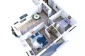 Studio apartment 2 bedrooms 81 m² Kutaisi, Georgia