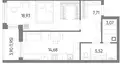 Mieszkanie 1 pokój 52 m² Królewiec, Rosja