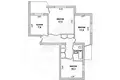 Квартира 3 комнаты 63 м² Малорита, Беларусь