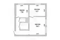 2 room apartment 44 m² Brest, Belarus