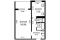 1 bedroom apartment 33 m² Minsk, Belarus